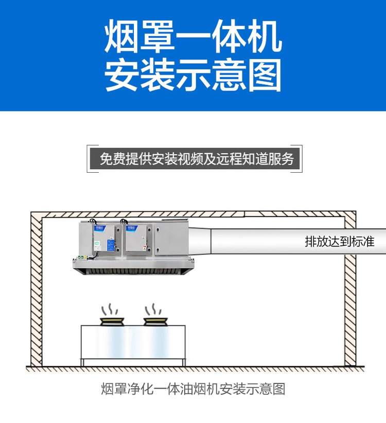 山东产地不锈钢烟罩净化一体机 酒店、烧烤店与食堂的首选烧烤设备